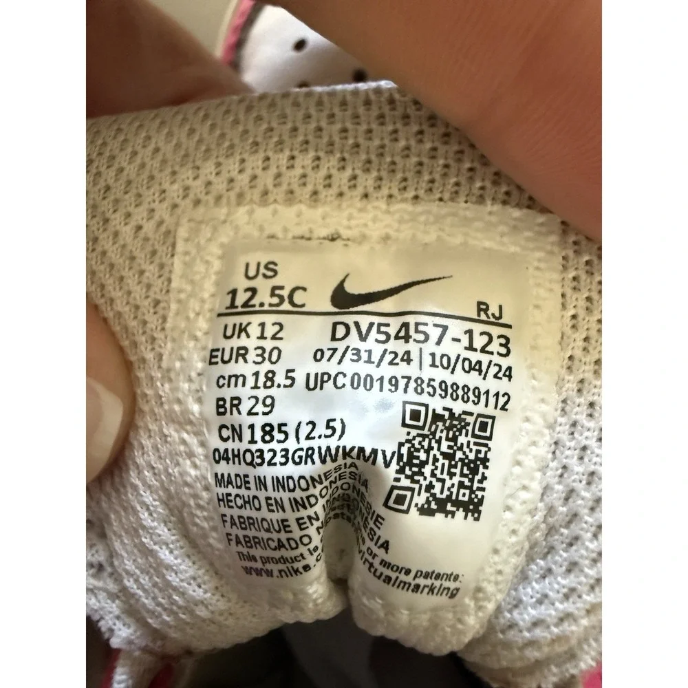 Toddler Nike court borough low recraft shoes size 12.5C. SB20